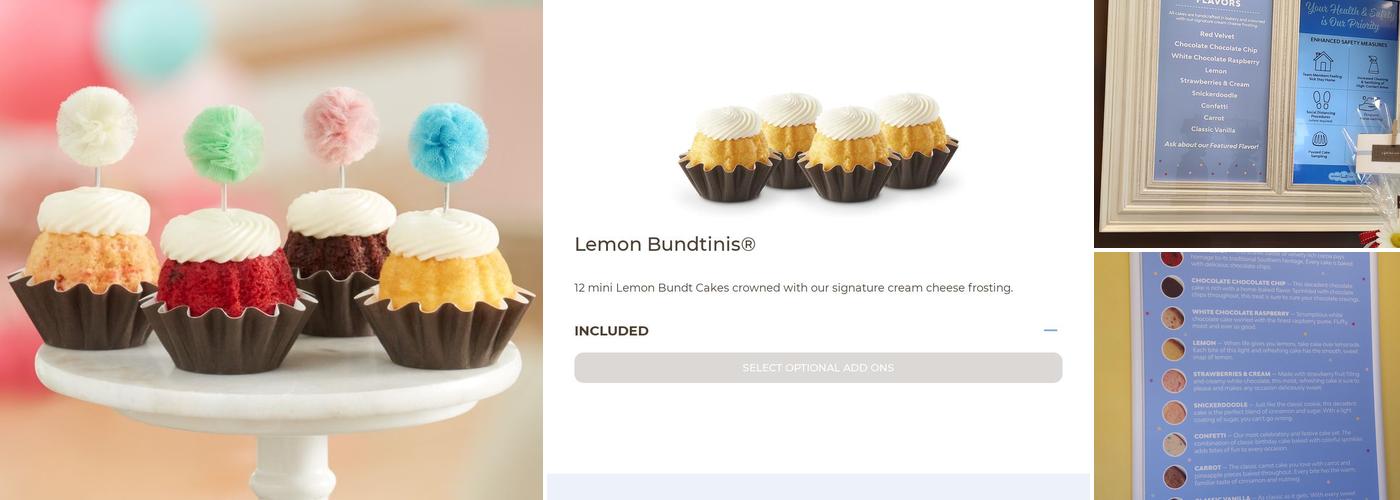 Nothing Bundt Cakes Menu