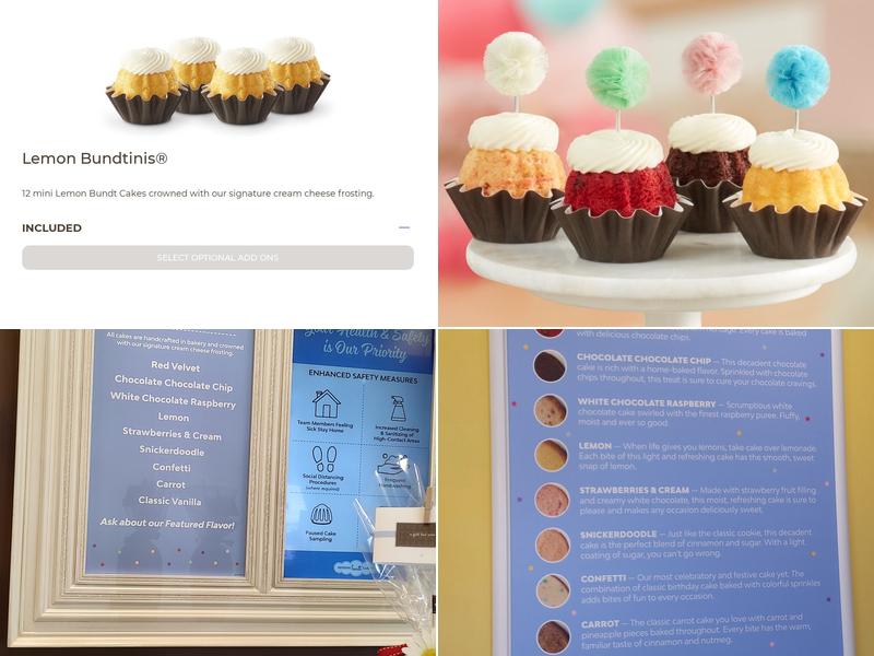 Nothing Bundt Cakes Menu