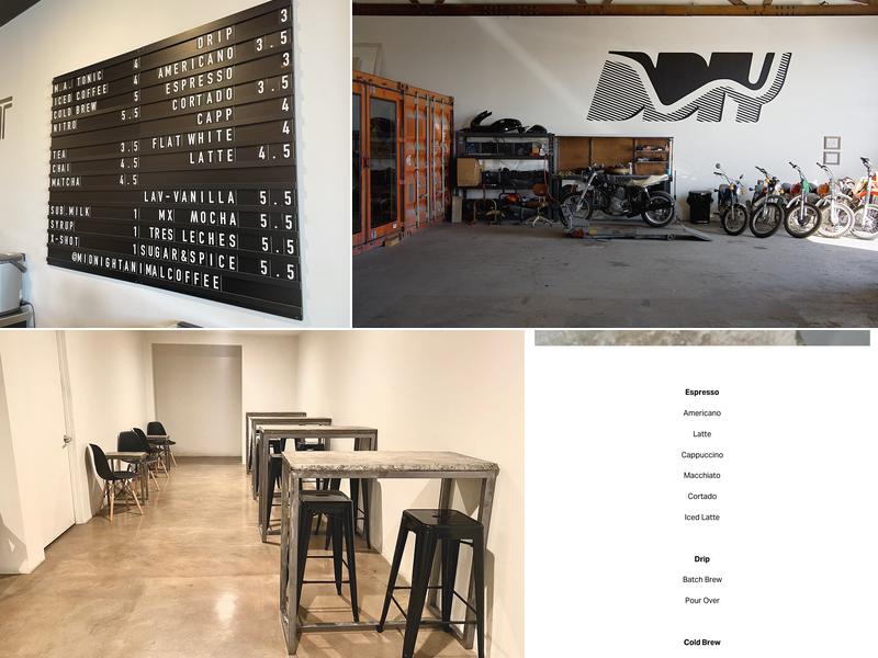 Midnight Animal Coffee Menu