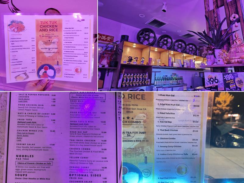 Tuk Tuk Chicken & Rice Menu