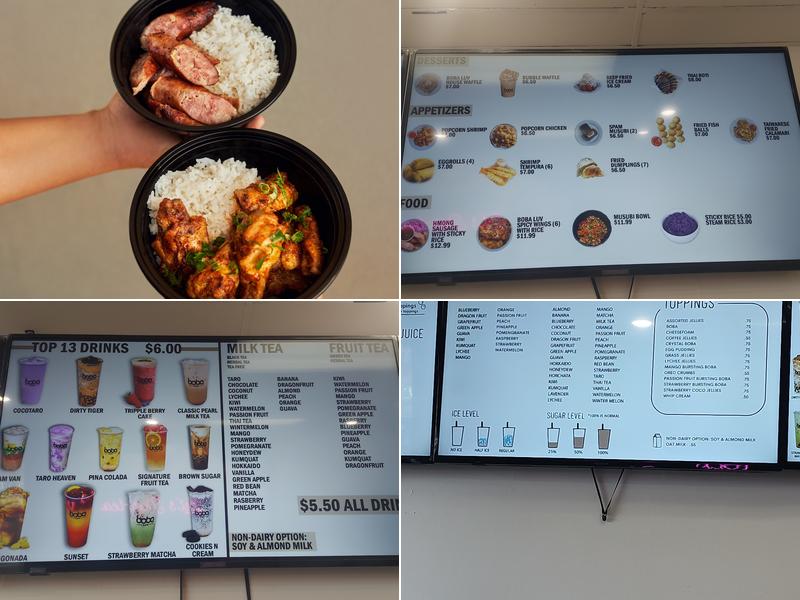 Boba Luv Menu