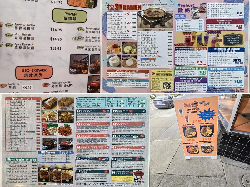 Tasty Point (Alameda) Menu