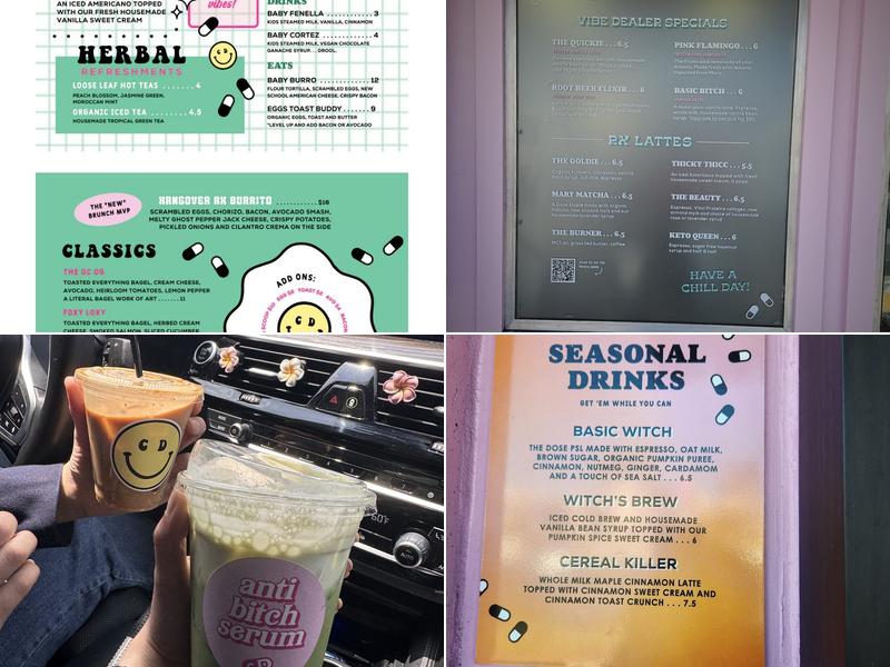 Micro Dose Drive Thru Menu