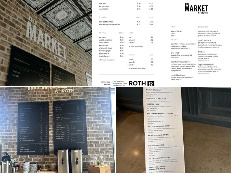 The Market at Roth Menu