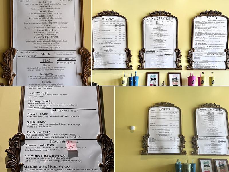 Brew Bees Coffee Co. Menu