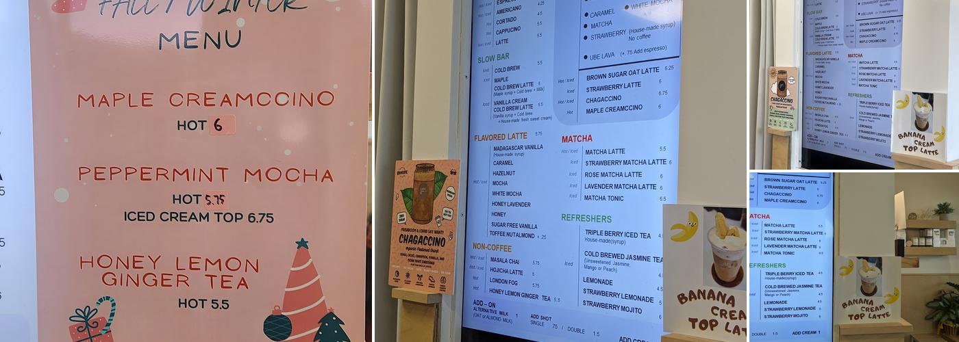 Caffe In Coffee co. Menu