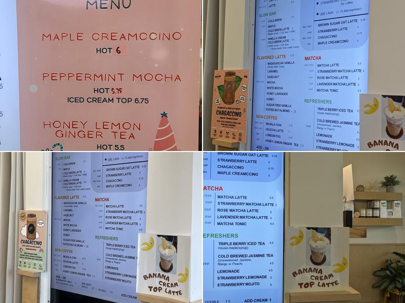 Caffe In Coffee co. Menu