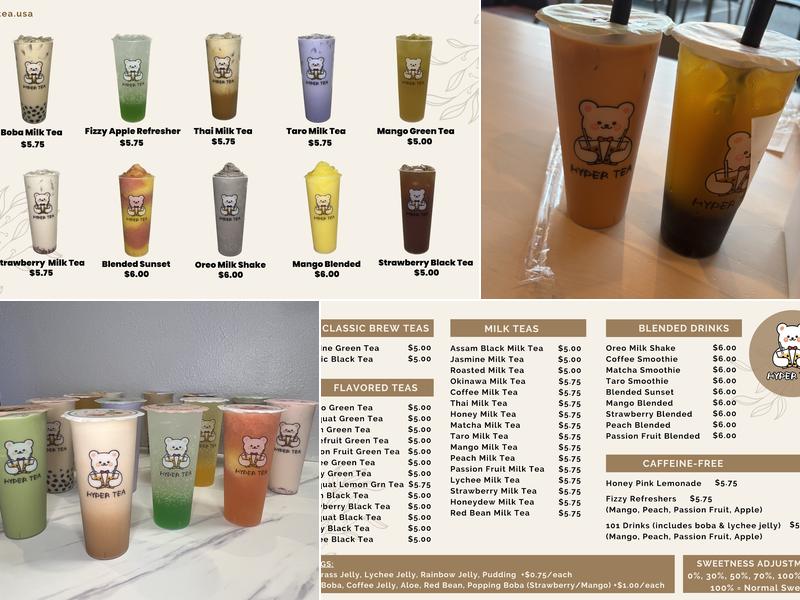 Hyper Tea Menu