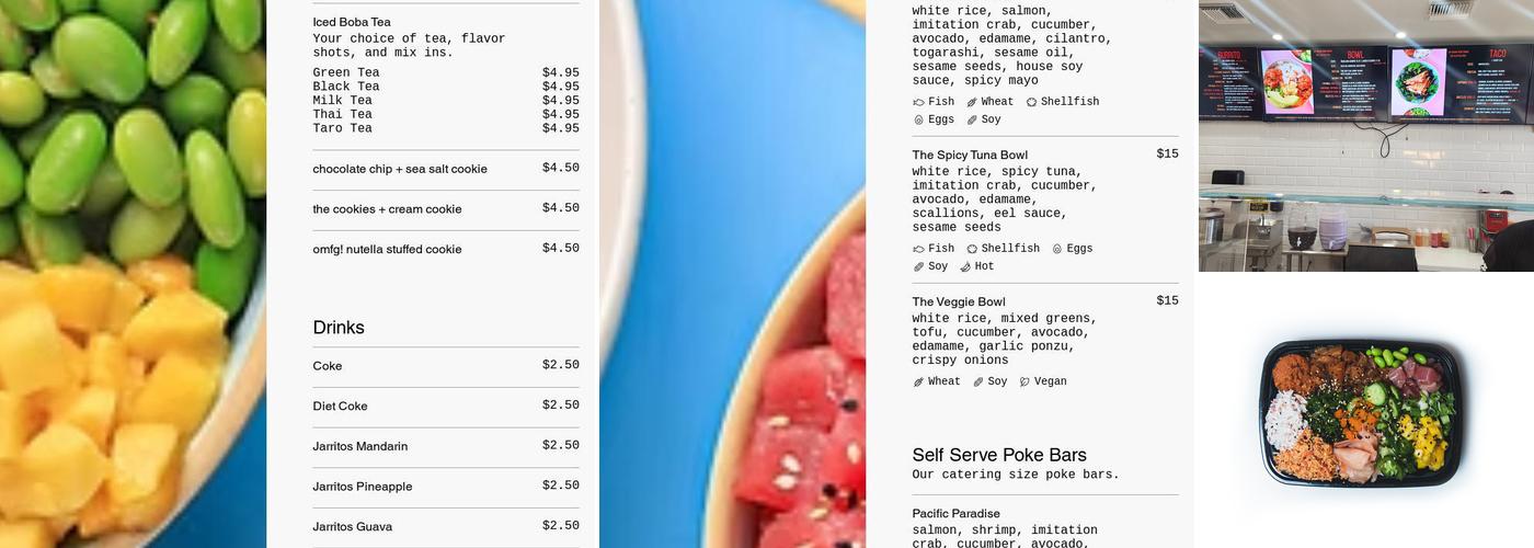 Pokitomik Menu