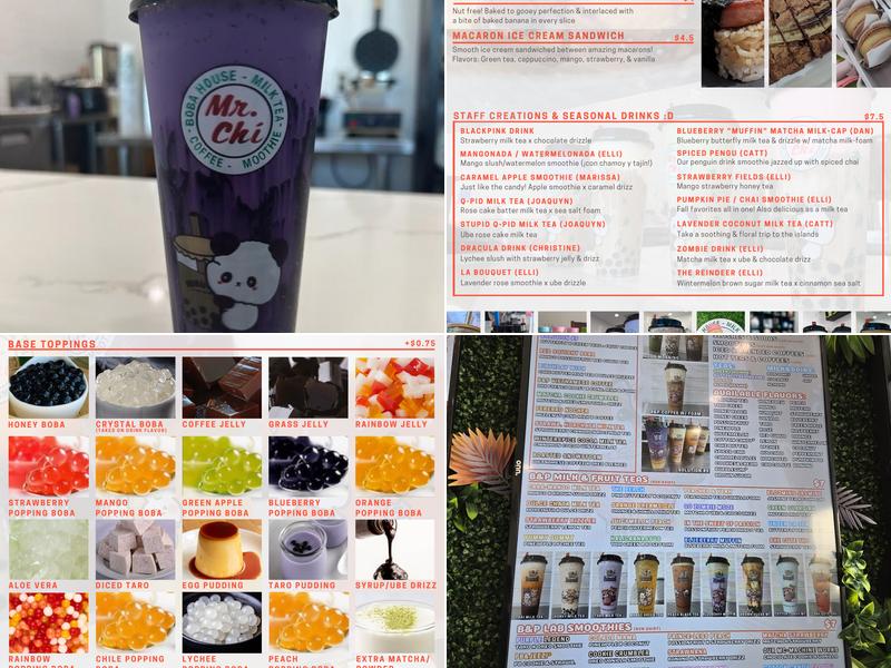 Mr. Chi Boba & Tea at Dos Lagos Menu