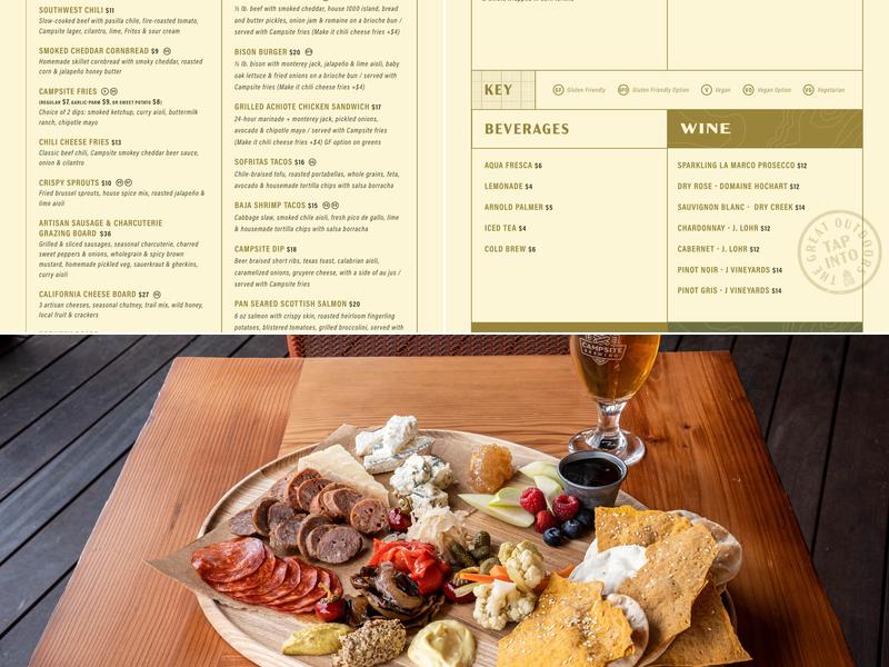 Campsite Brewing Company Menu