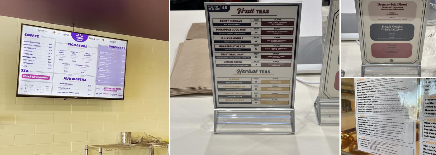 Smoking Tiger Coffee & Bread Menu