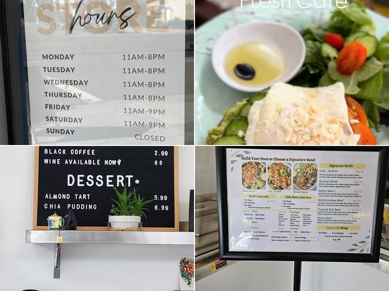 Fresh Café Menu