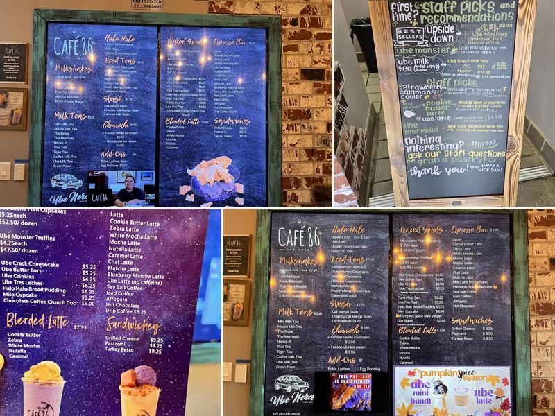 Cafe 86 - Mt View Menu