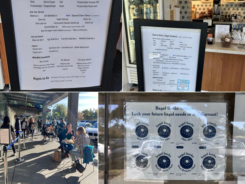 Boichik Bagels Palo Alto Menu