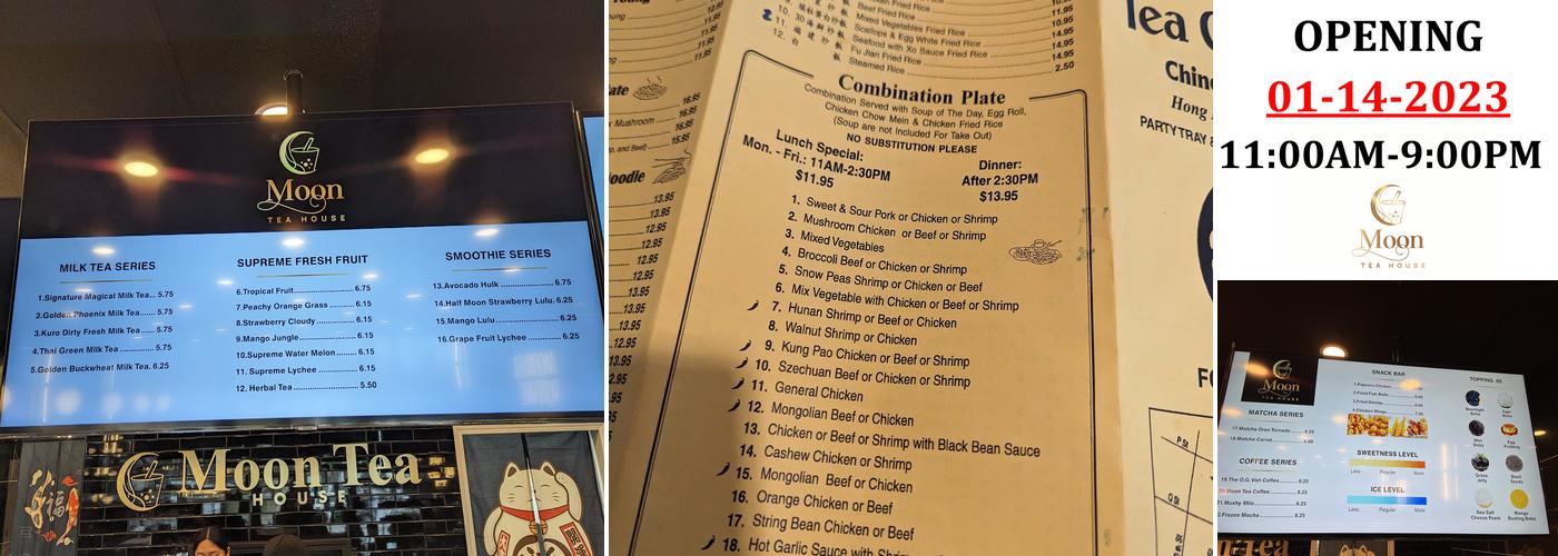 Moon Tea House Menu