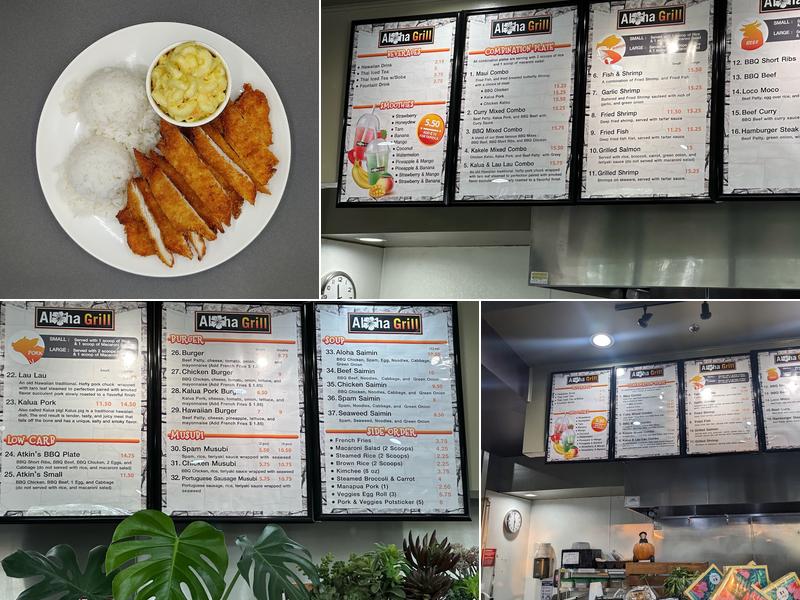 ALOHA GRILL Menu