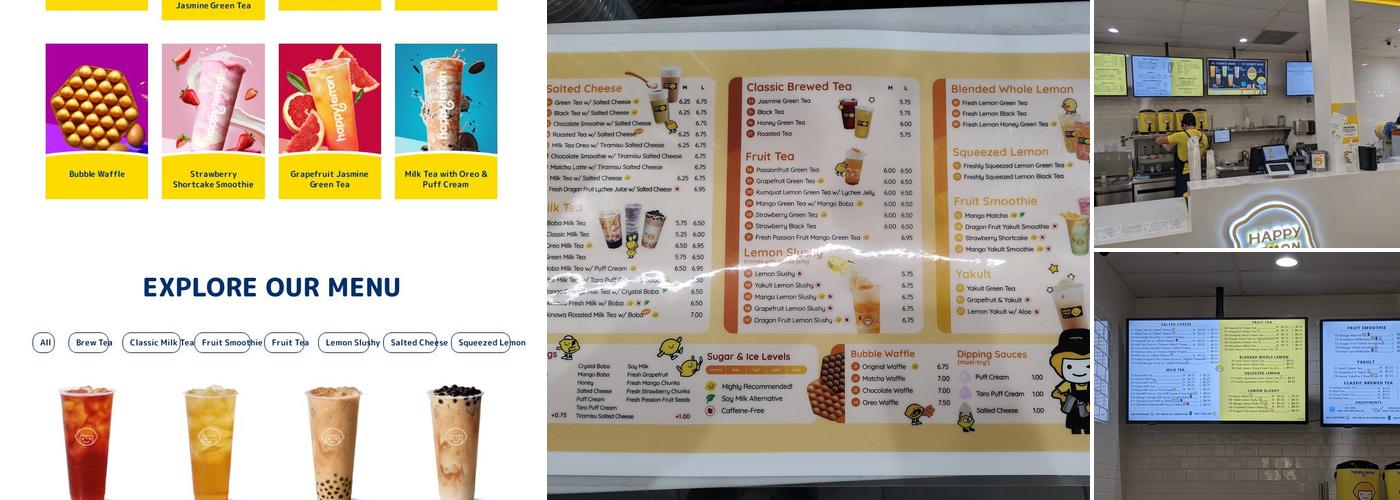Happy Lemon Menu