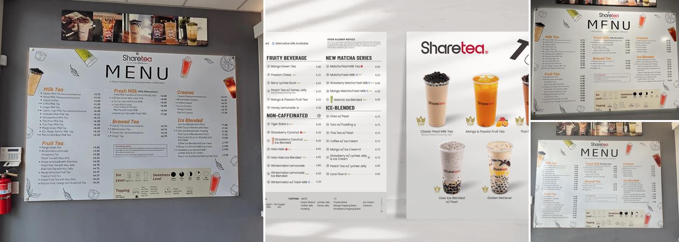 Sharetea Menu