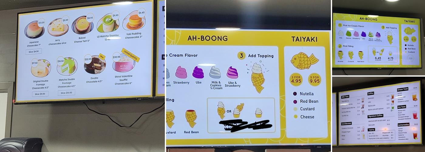 Mad for Cheesecake Menu