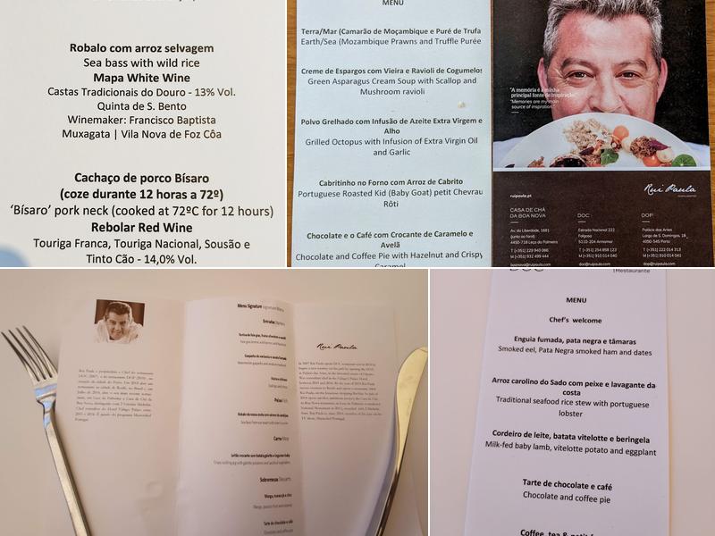 DOC - Chef Rui Paula Menu