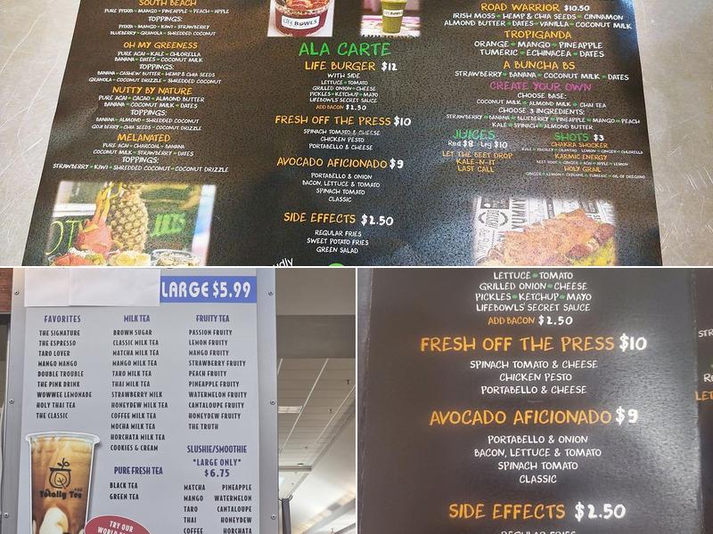 Totally Tea Menu
