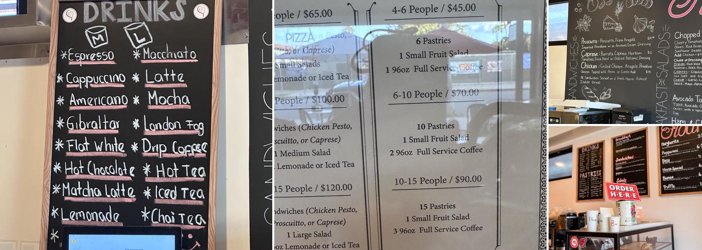 Flour Pizzeria & Cafe Menu