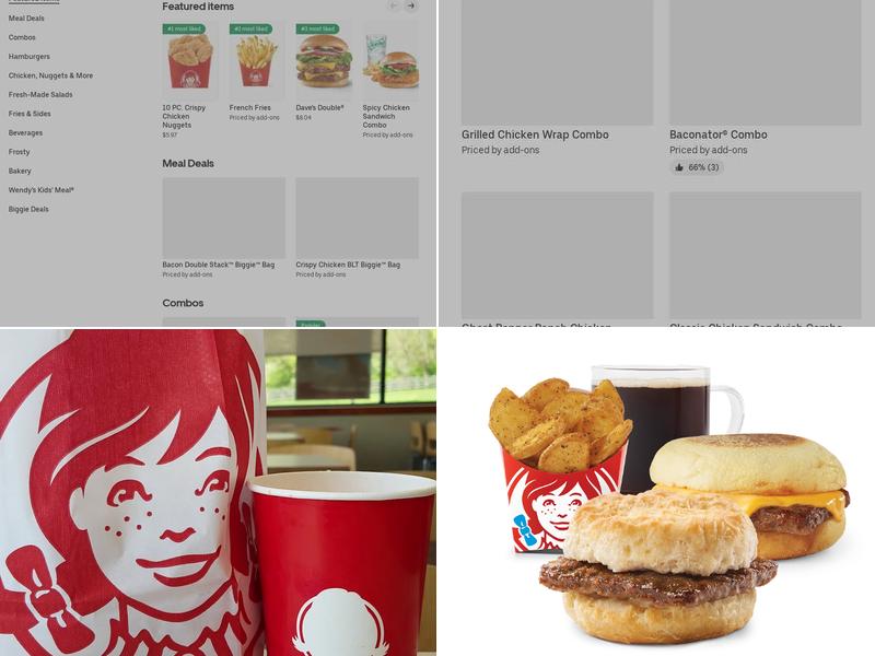 Wendy's Menu