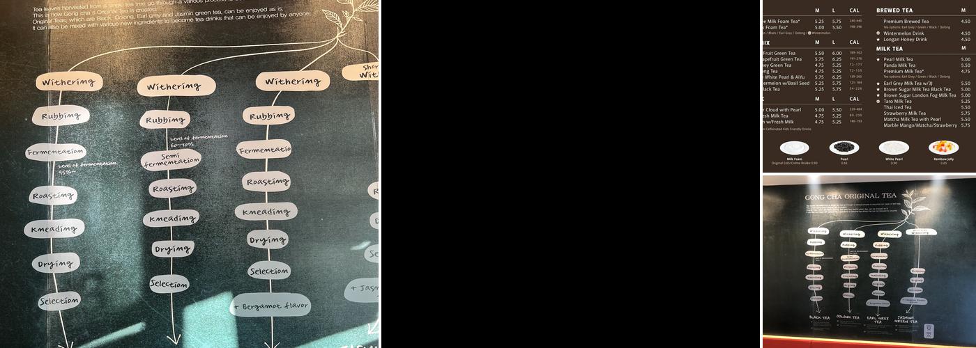 Gong Cha Hayward Menu