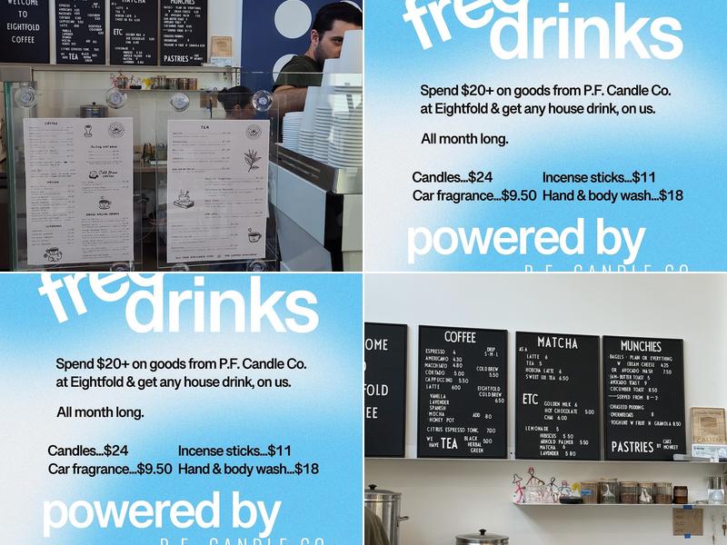 Eightfold Coffee Menu