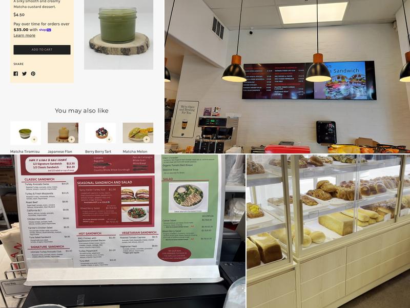 Andersen Bakery Menu