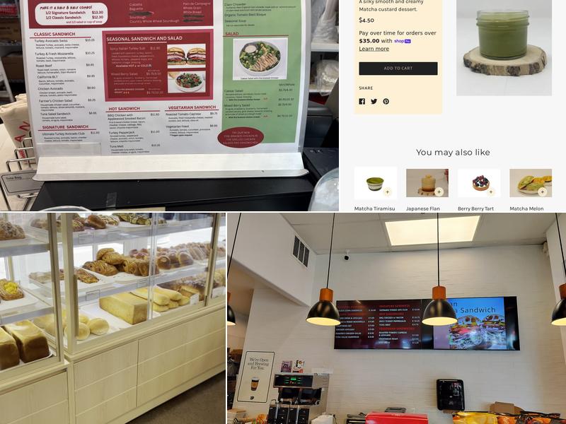 Andersen Bakery Menu