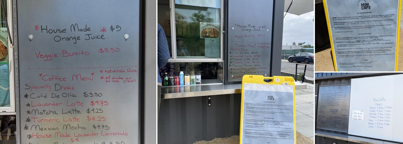 Mini Cafe Menu