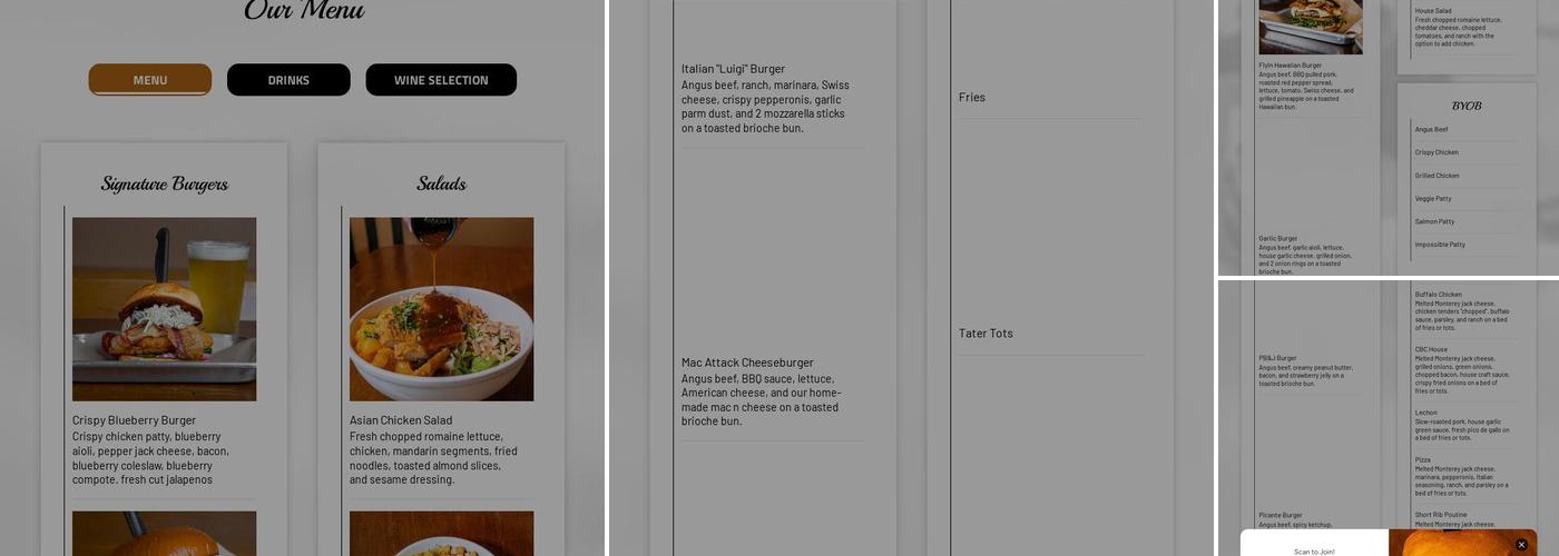 Craft Burger Co. Menu