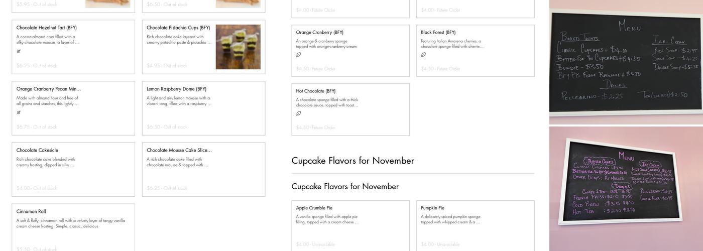 The Apron & Whisk Menu