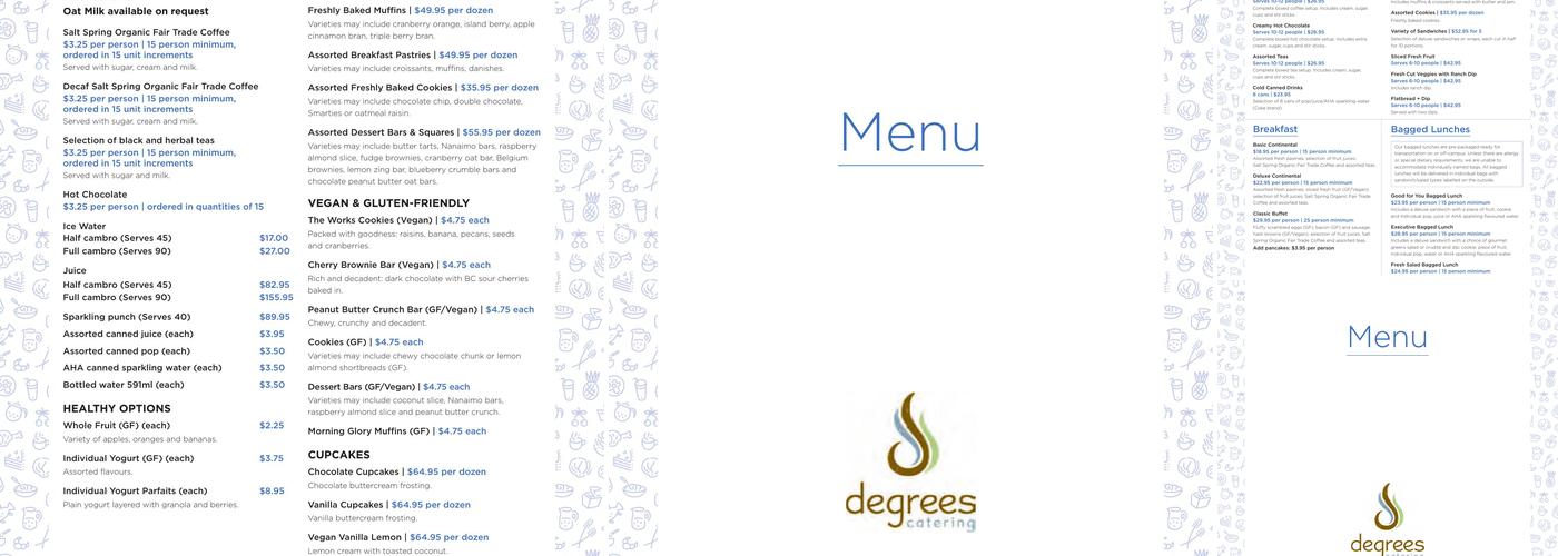 Nibbles & Bytes Menu