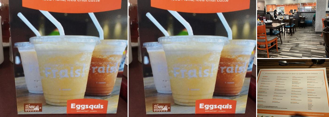Eggsquis Québec-Vanier Menu