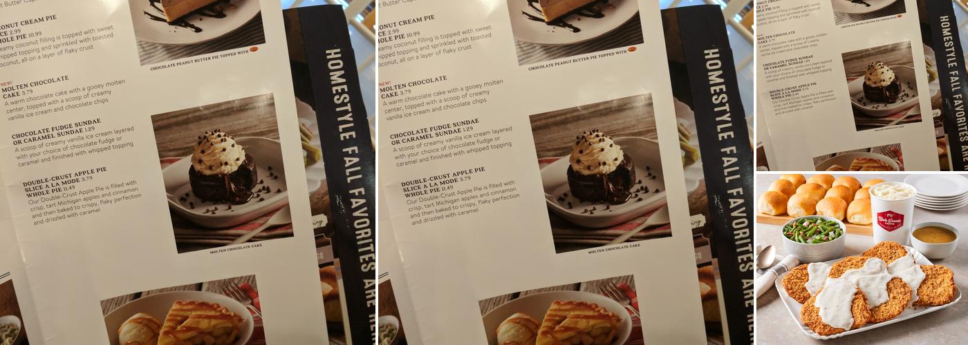 Bob Evans Menu