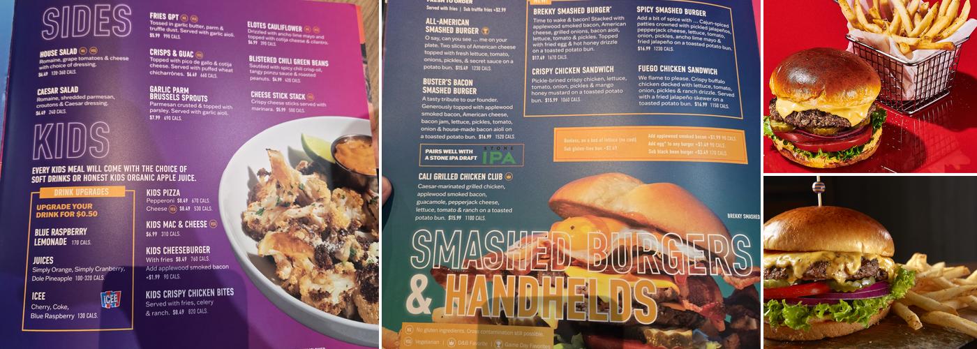 Dave & Buster's Hilliard Menu