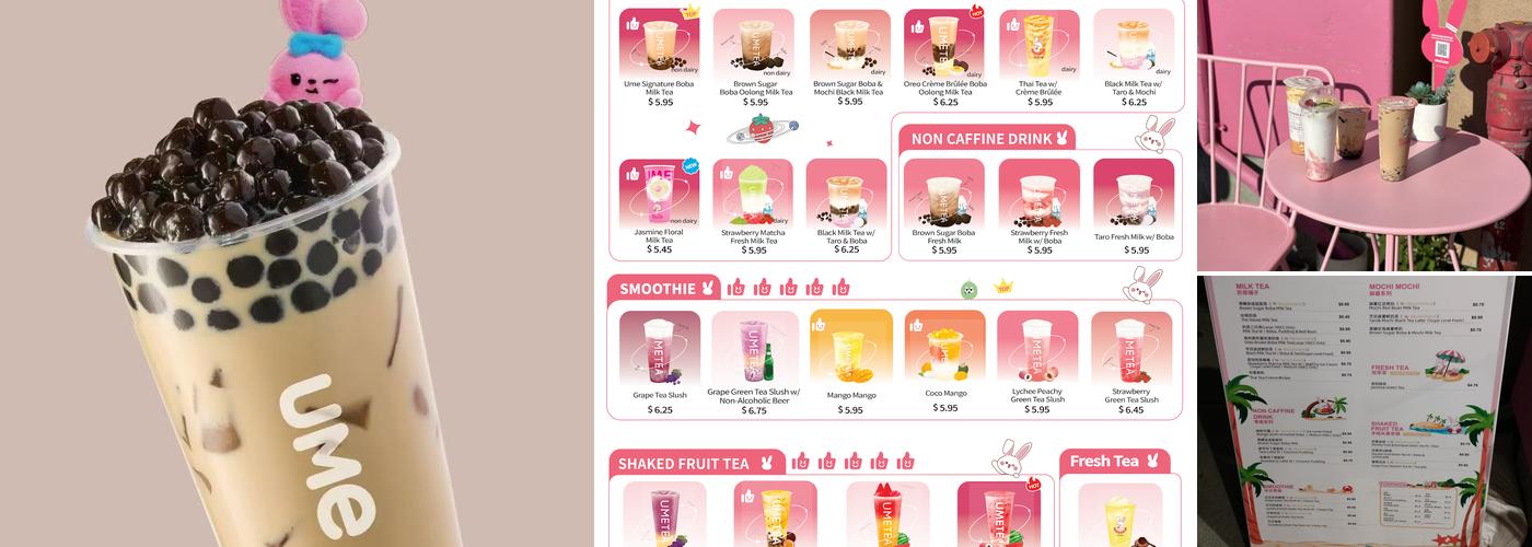 Ume Tea Menu