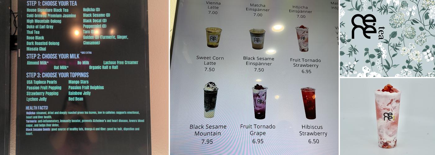 Ceré Tea Menu