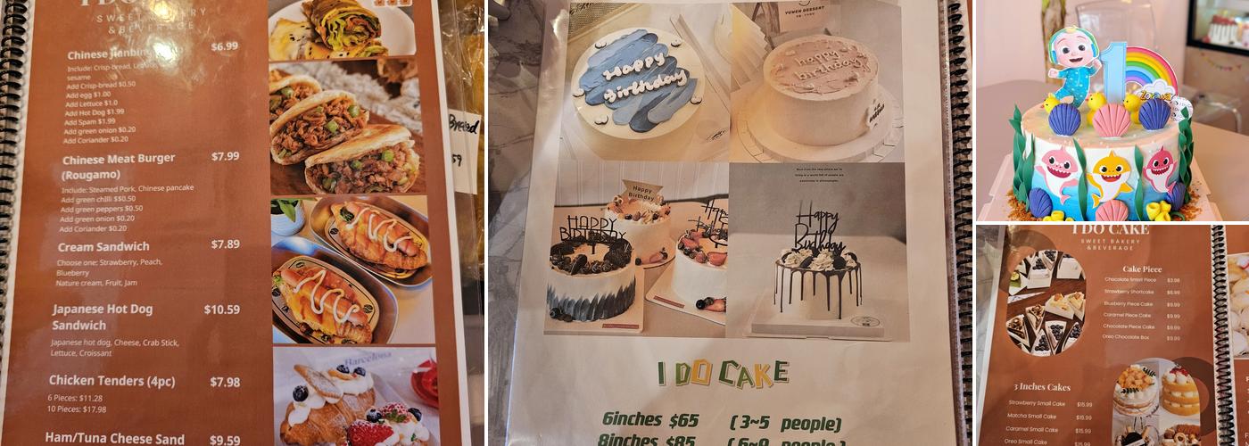 I Do Cake Menu