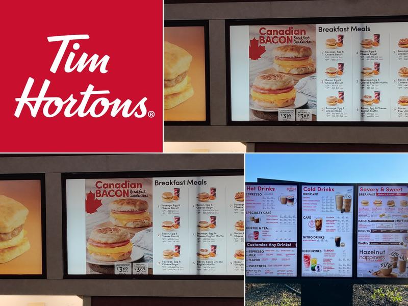 Tim Hortons Menu