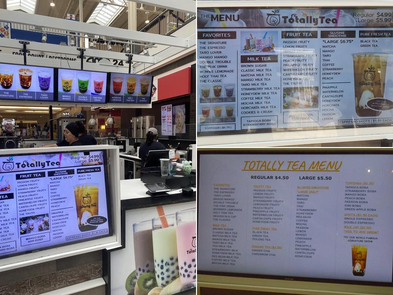 Totally Tea Menu