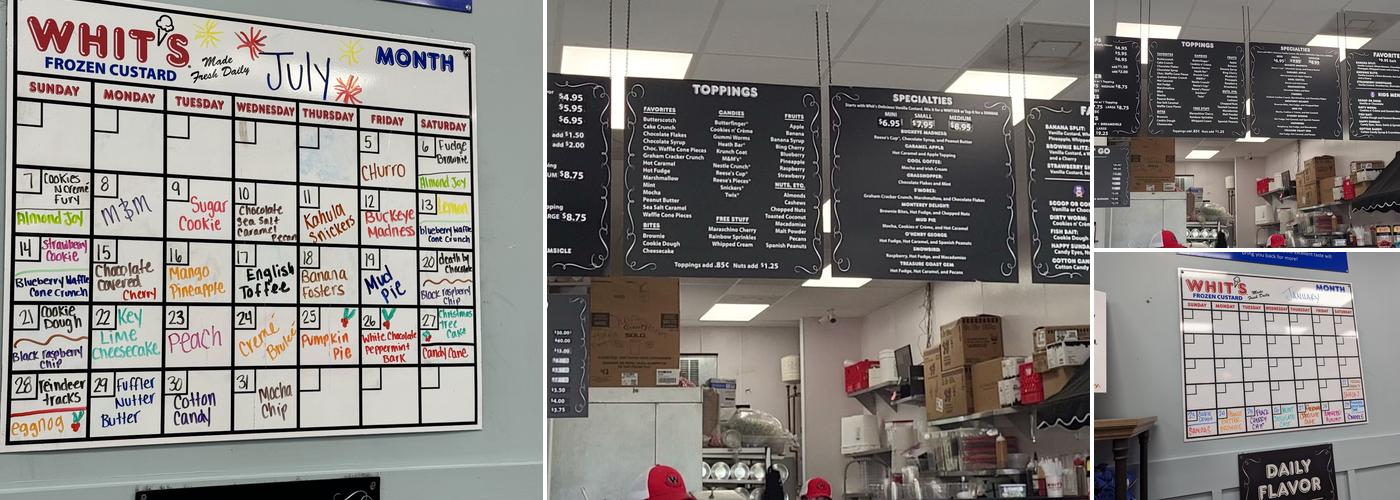 Whits Frozen Custard of Port St. Lucie Menu