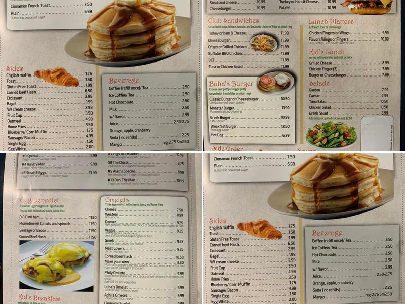 D & D Ice Cream and more Menu