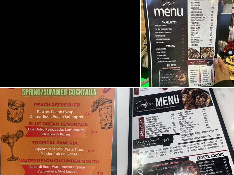Jordyn’s Soul Cafe Menu
