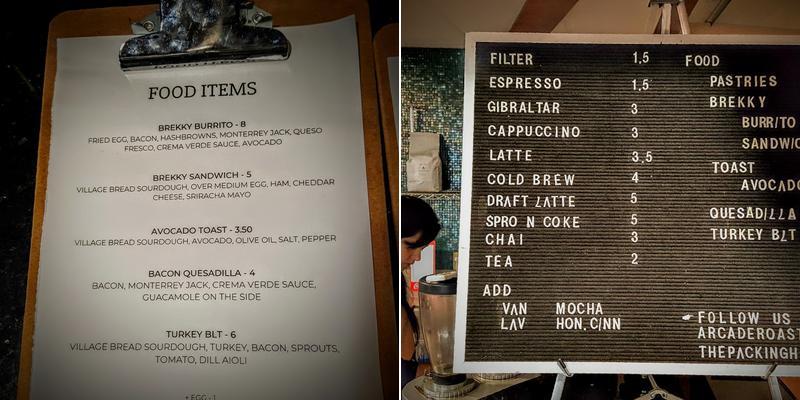 Packinghouse Cafe Menu