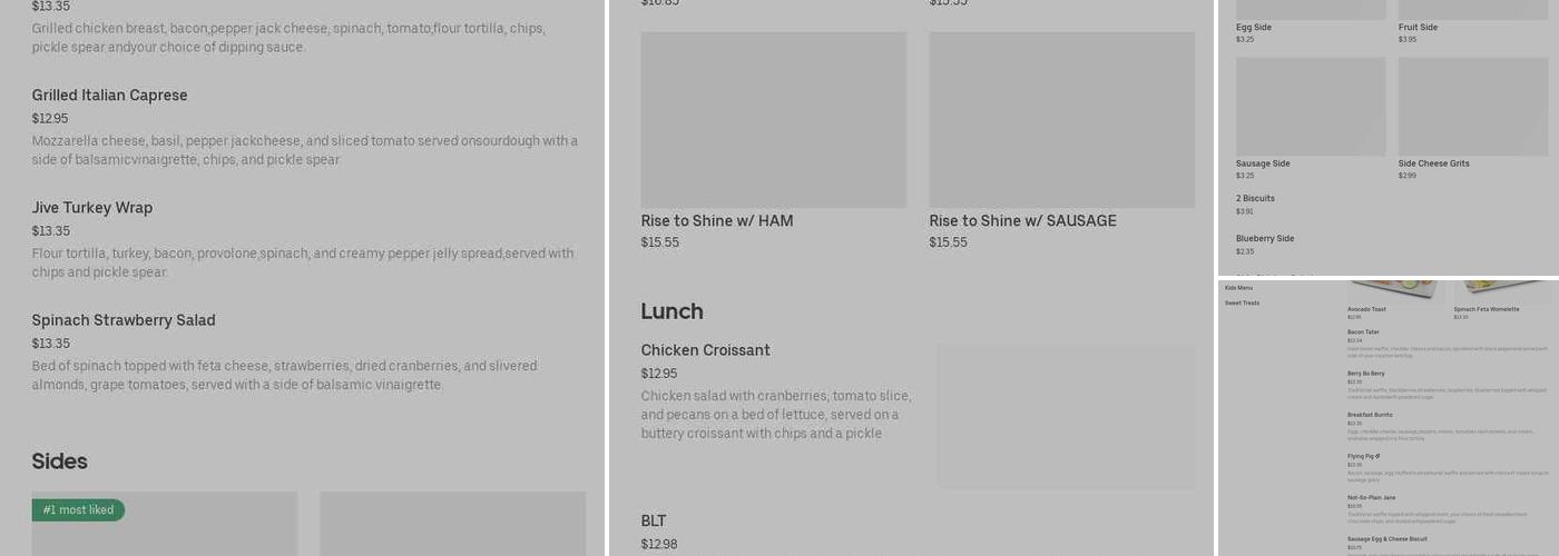 Nostalgia Sweets Bakery Menu