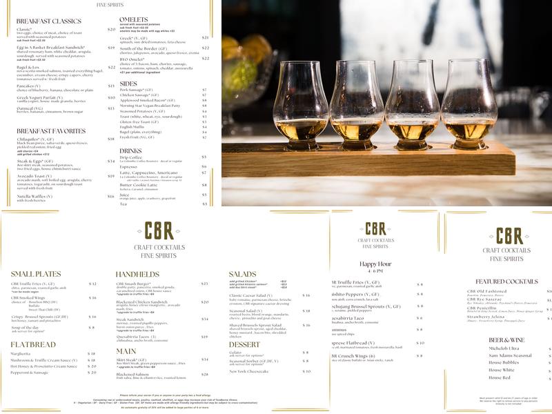 CBR Menu